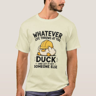 Camiseta Pato Divertido Personalizado Para Hombres