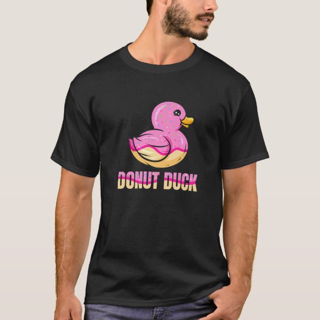 Camiseta Pato Donut - Divertido Pato de goma (Anverso)