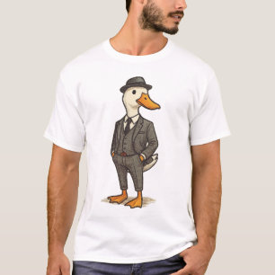 Camiseta Pato Elegante con Traje - Caballero Pato