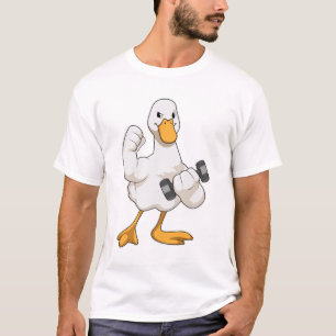 Camiseta Pato en Bodybuilding con Dumbbell