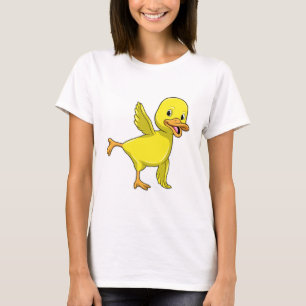Camiseta Pato en ejercicio de Stretching de Yoga