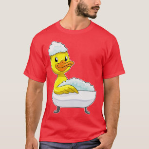 Camiseta Pato En El Baño Con Espuma De Bañera