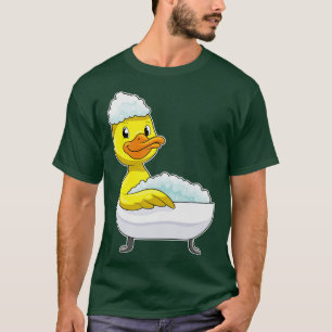 Camiseta Pato en el baño con espuma en la bañera