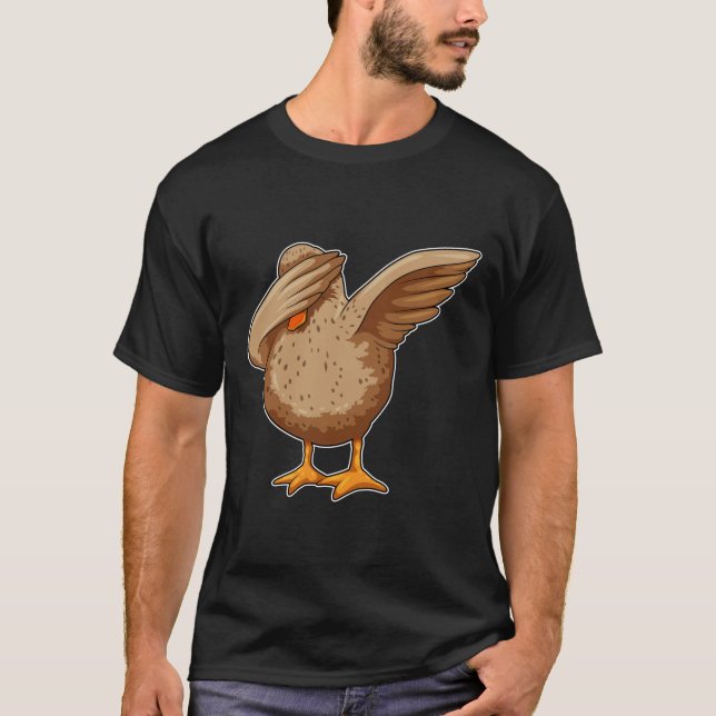 Camiseta Pato en Hip Hop Dance Dab (Anverso)