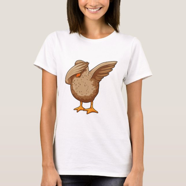Camiseta Pato en Hip Hop Dance Dab (Anverso)