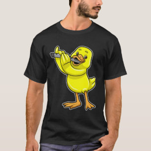 Camiseta Pato en la música con flauta
