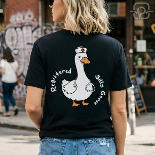 Camiseta Pato Enfermera Divertida Ganso Tonto Registrado At