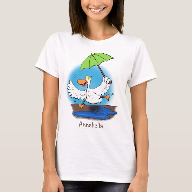Camiseta Pato gracioso con personalizado bailarín de paragu (Anverso)