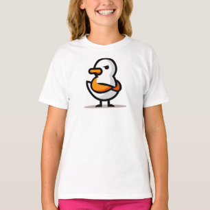 Camiseta Pato Gruñón Mascota De Dibujos Animados Minimalist