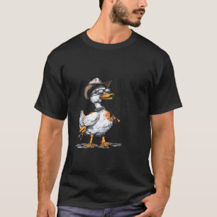 Camiseta Pato Guapo Sombrero Vaquero Gafas de Sol Quack fue