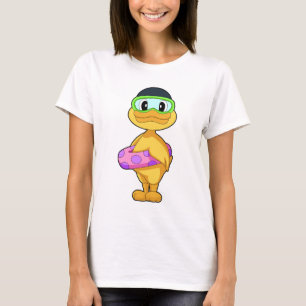 Camiseta Pato Inflable flotante para nadar en verano