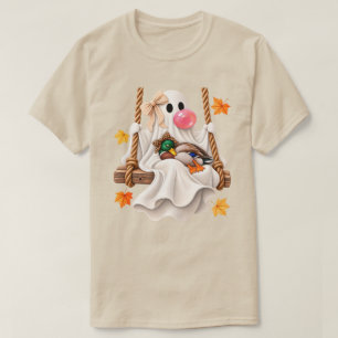 Camiseta Pato joyero fantasma columpio otoño Halloween