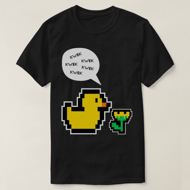 Camiseta pato kwek kwek kwek (Diseño del anverso)
