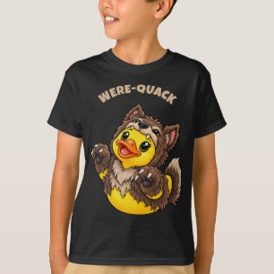 Camiseta Pato-Lobo de goma Pato de goma Halloween