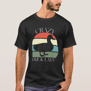 Camiseta Pato loco Duck Lady Farm Animal