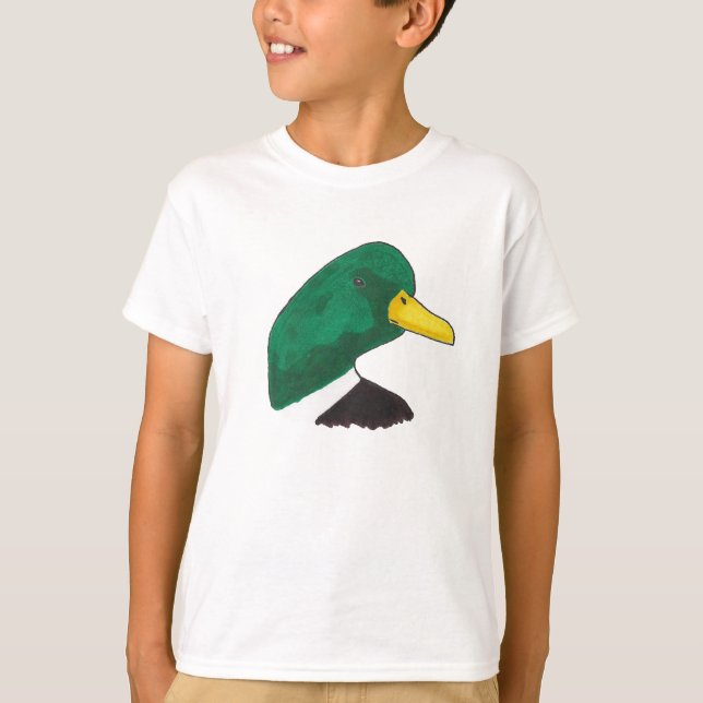 Camiseta Pato mallard artístico (Anverso)
