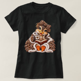 Camiseta Pato Mallard bebé Cozy Duck Café de Otoño Lectura