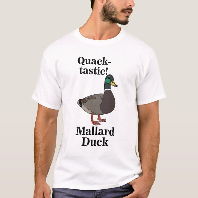 Camiseta Pato Mallard Quack-Tástico  (Anverso)