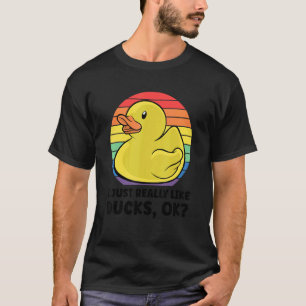Camiseta Pato Me Gusta Realmente Los Patos Ok 8