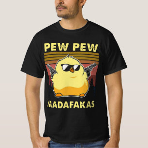 CAMISETA PATO MEME PEW PEW MADAFAKAS VINTAGE