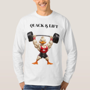Camiseta Pato Musculoso Fisicoculturista – Sin Graznidos, S