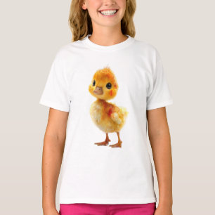 Camiseta Pato Naranja Pequeño para Niños
