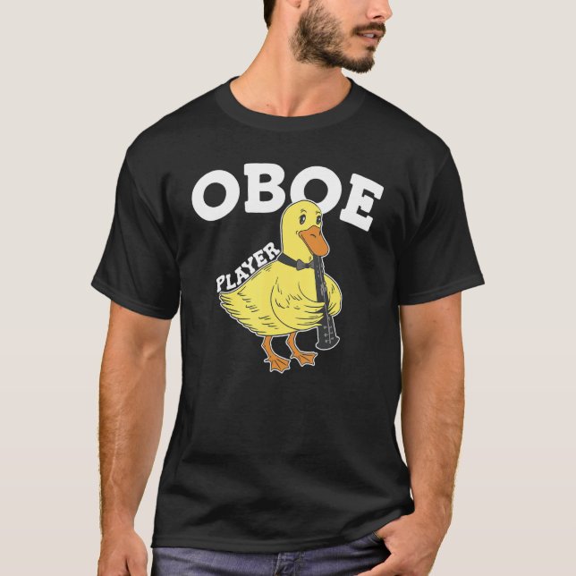 Camiseta Pato Oboe  Tocar el Oboe (Anverso)