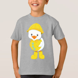 Camiseta Pato, Pato Infantil, Pato En El Lavano, Lluvia