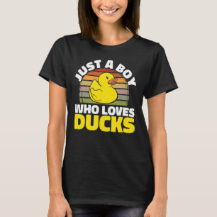 Camiseta Pato Pato Pato Solo Un Niño Que Ama Los Patos
