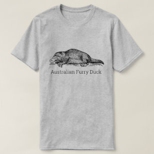 Camiseta PATO PELUDO AUSTRALIANO divertido de Platypus