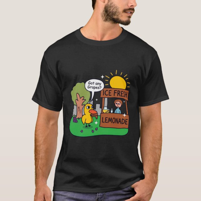 Camiseta Pato Pide Uvas Puesto De Limonada (Anverso)