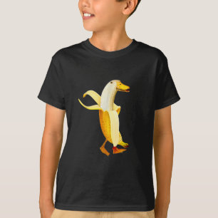 Camiseta Pato Plátano. Animales de frutas antropomórficos d