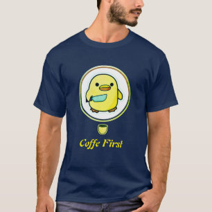 Camiseta Pato Primero Café – Concepto de Estado de Ánimo Ma