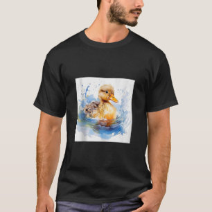 Camiseta pato retro Pintail Duck Cute Duck Watercolor