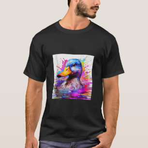 Camiseta pato retro Pintail Duck Cute Duck Watercolor