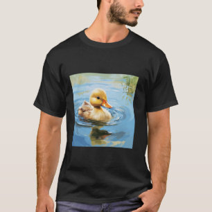 Camiseta pato retro Pintail Duck Cute Duck Watercolor