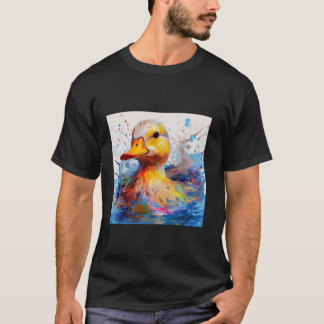 Camiseta pato retro Pintail Duck Cute Duck Watercolor