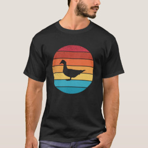 Camiseta Pato retro vintage y animal lindo 7