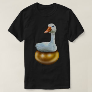 Camiseta Pato sentado en un Huevo de Oro