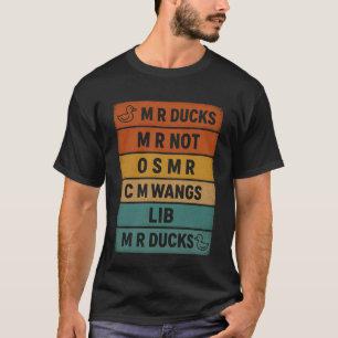 Camiseta Pato SR Retro Vintage Divertido Chiste Fonético de