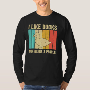 Camiseta Pato Vintage Para Hombres Patos Mujeres Pajarera D