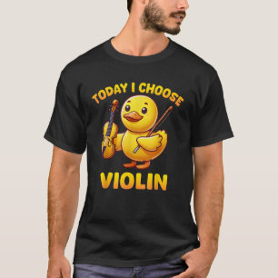Camiseta Pato Yo Elijo Violin Funny Music Instruys Boys G