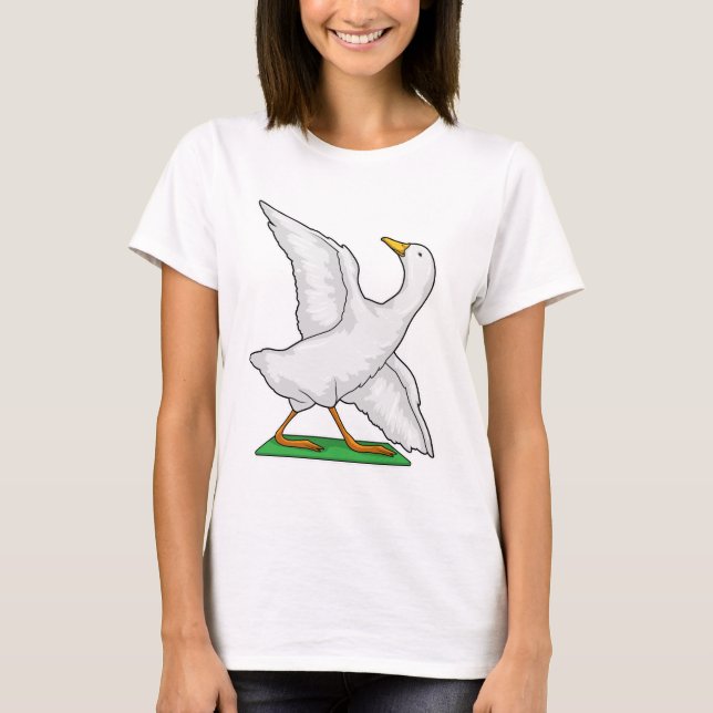 Camiseta Pato Yoga Meditación Fitness (Anverso)