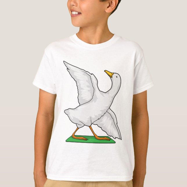 Camiseta Pato Yoga Meditación Fitness (Anverso)