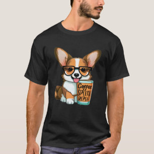 Camiseta Patólogo del habla bebedor de café Corgi