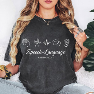 Camiseta Patólogo del habla y el lenguaje Onda cerebral Cha