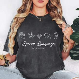 Camiseta Patólogo del habla y el lenguaje Onda cerebral Cha