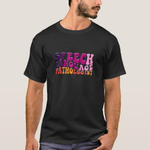 Camiseta Patólogo del habla y lenguaje femenino Boho Retro