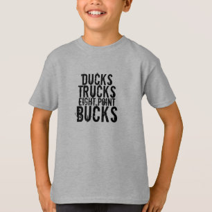 Camiseta Patos, camiones, ocho dólares del punto
