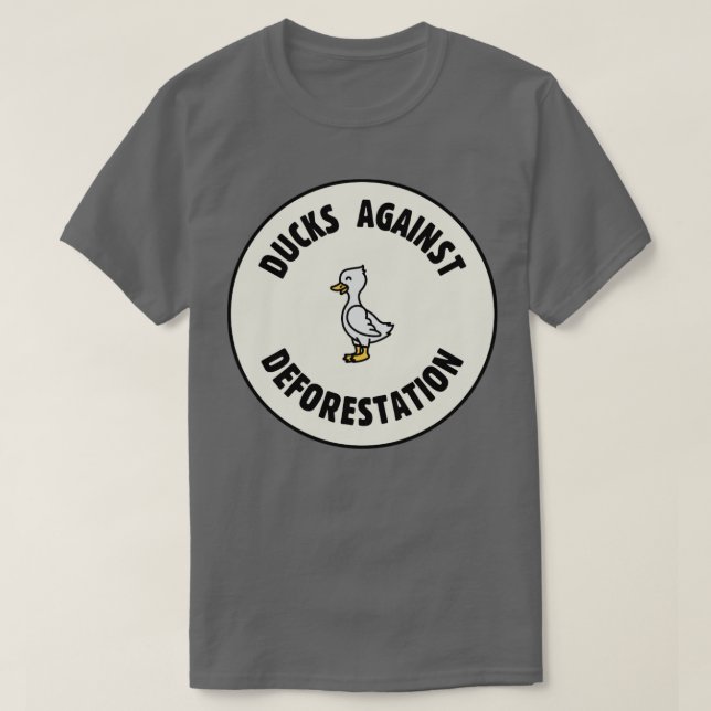 Camiseta Patos contra la deforestación y la conservación de (Diseño del anverso)